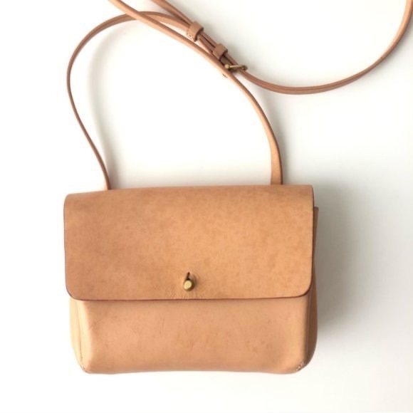 Auxiliary Handbags - Aritzia Auxillary Nude Micro Delan Crossbody Bag cow leather
